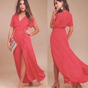 Young Broke & Fabulous wrap dress